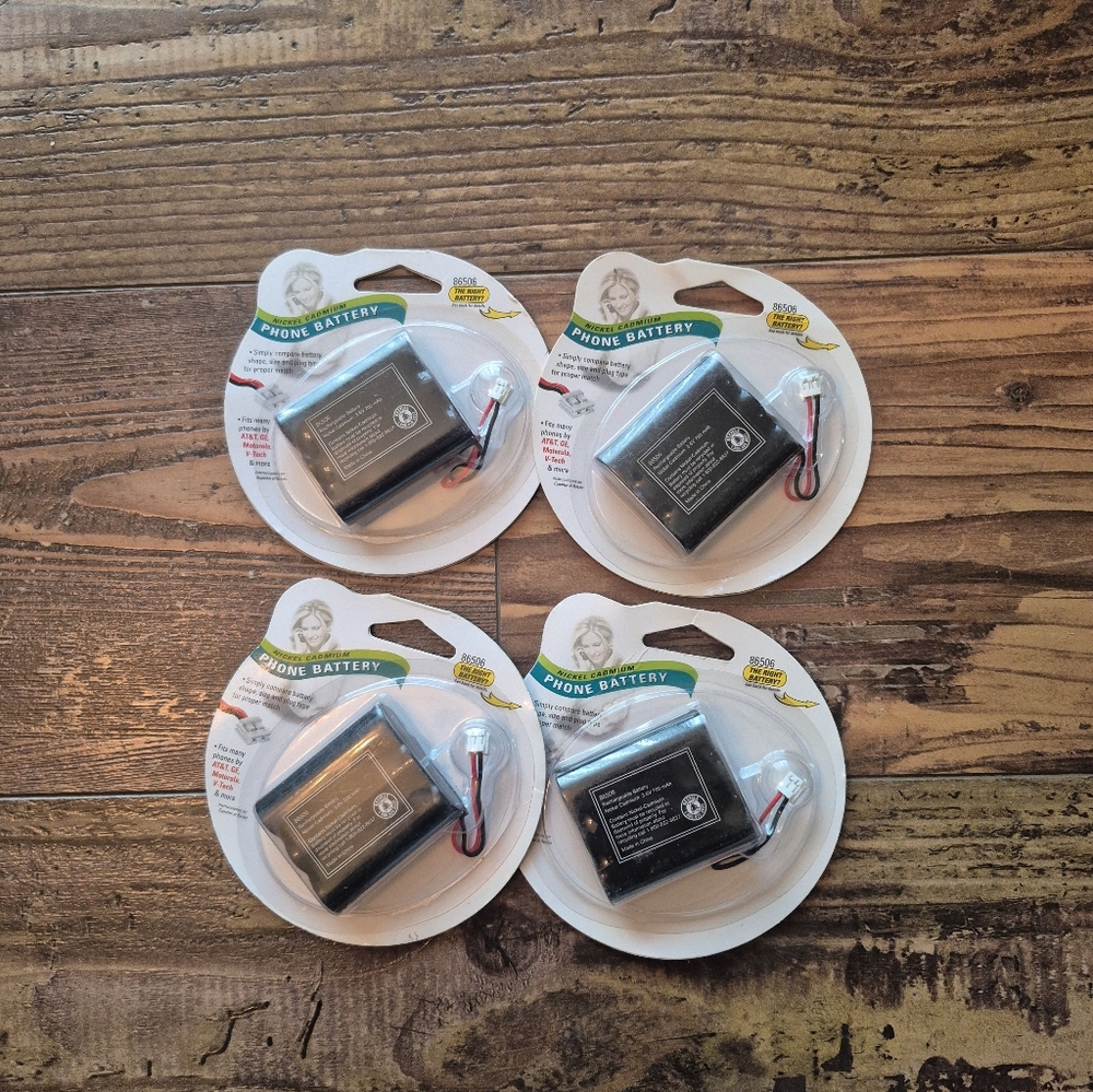 4 Pack Motorola AT&T Nickel Cadmium Phone Battery